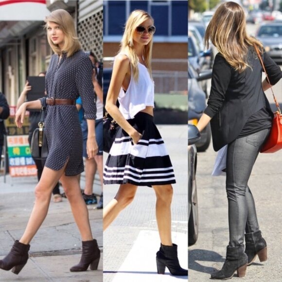 Rag & Bone Newbury Canvas Ankle Boots Olive Sz 39.5 - Picture 7 of 8